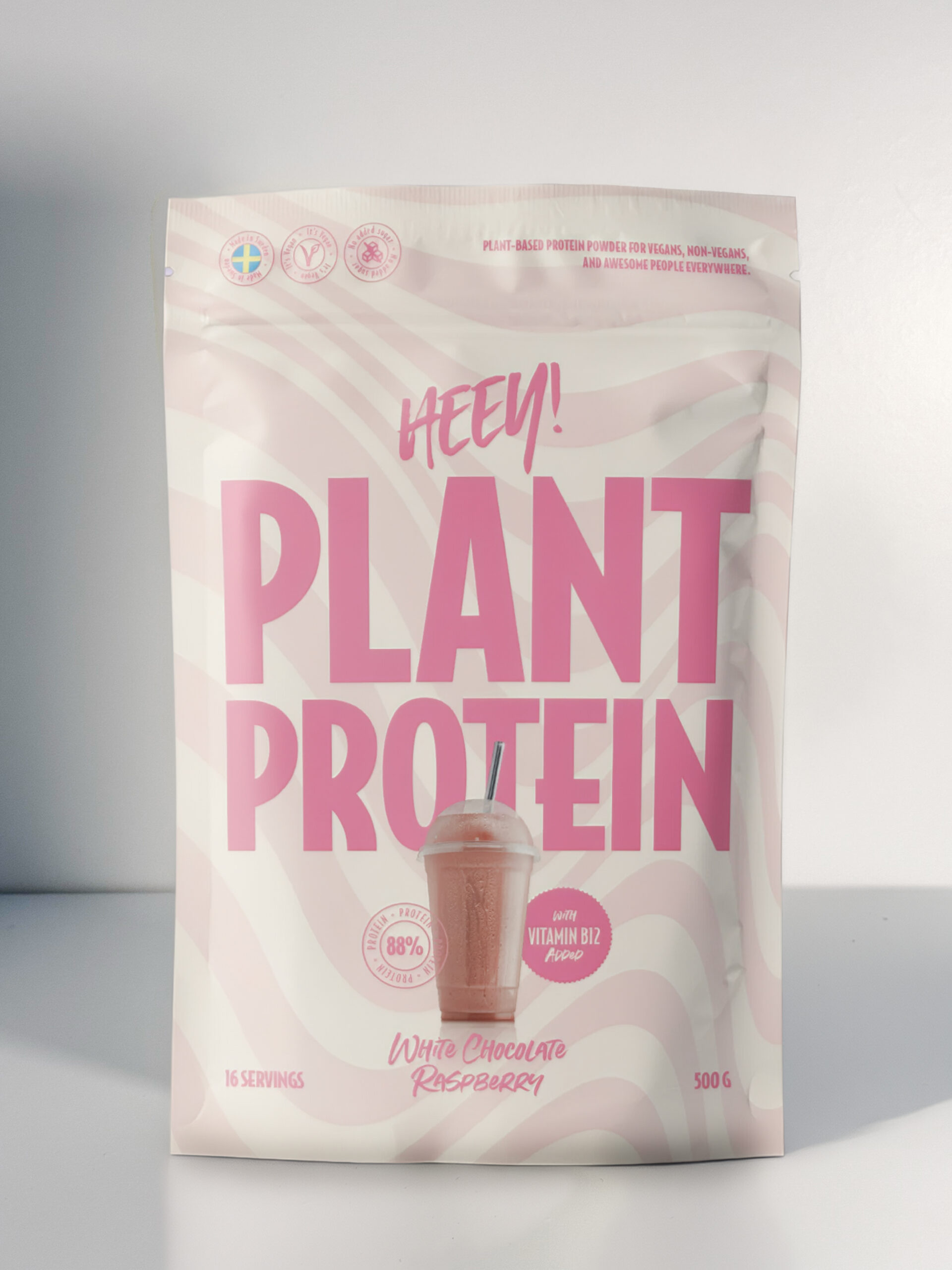 Heey Plant Protein – White Chocolate Raspberry