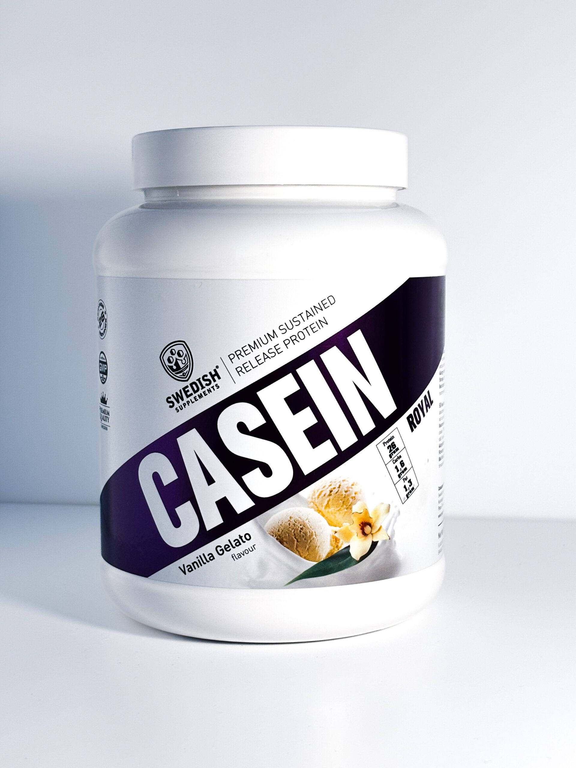 Swedish Supplements Casein Royal 900g Vanilla Gelato